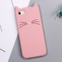 iPhone 5 vaaleanpunainen kissa silikonikuori.