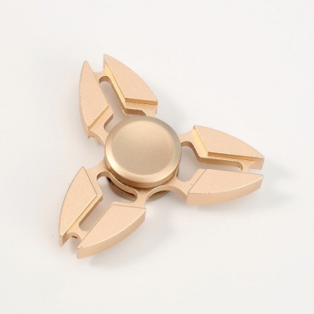 Kullan värinen alumiininen tri-spinner stressilelu.