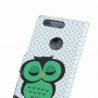 Huawei Honor 8 vihreä pöllö puhelinlompakko