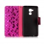 Huawei Honor 7 Lite hot pink bling bling puhelinlompakko