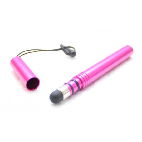Hot pink kosketusnäyttökynä suojatupilla