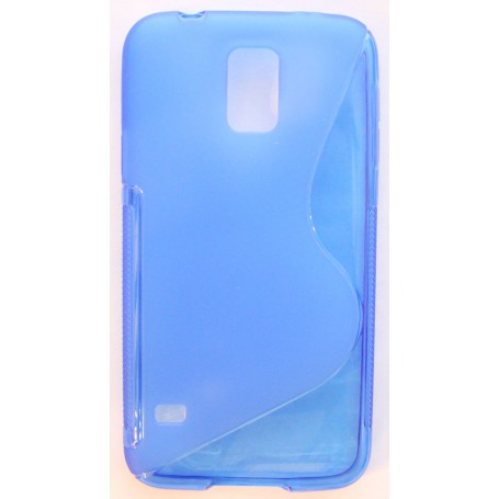 Galaxy S5 sininen silikonisuojus.
