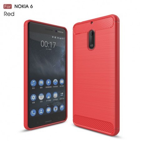 Nokia 6 punainen suojakuori.