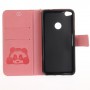 Huawei Honor 8 Lite vaaleanpunainen panda puhelinlompakko