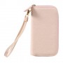Vaaleanpunainen käsilaukku puhelimelle