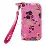 Pinkki kukat käsilaukku puhelimelle