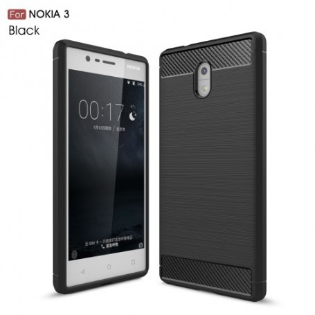 Nokia 3 musta suojakuori.