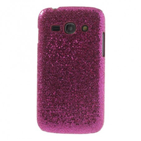 Galaxy ace 3 hot pink glitter suojakuori.