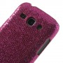 Galaxy ace 3 hot pink glitter suojakuori.