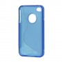 iPhone 4 sininen silikoni suojakuori.