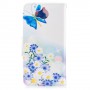 Huawei Y6 2017 sininen perhonen puhelinlompakko