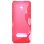 Nokia 301 punainen silikonisuojus.