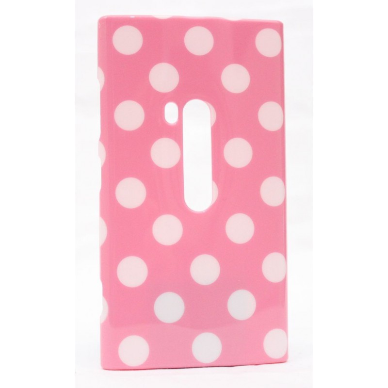 Lumia 920 polka dot suojakuori vaaleanpunainen tausta valkoisia täpliä. Lumia 920 polka dot suojakuori vaaleanpunainen tausta valkoisia täpliä.
