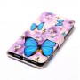 Huawei Honor 8 Lite siniset perhoset puhelinlompakko
