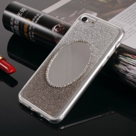 Apple iPhone 7 hopeanväriset peilikuoret.