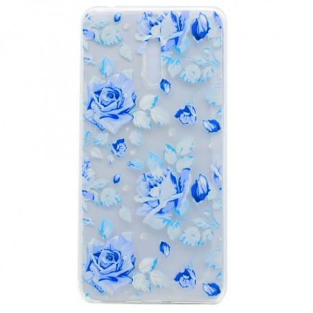 Nokia 6 siniset ruusut suojakuori.