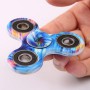 Siniset kuviot Fidget Spinner.