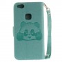 Huawei P10 Lite mintun vihreä panda puhelinlompakko