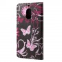 Nokia 6 kukkia ja perhosia puhelinlompakko