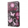 Nokia 6 kukkia ja perhosia puhelinlompakko