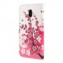 Nokia 3 vaaleanpunaiset kukat puhelinlompakko