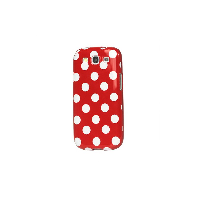Galaxy S3 punainen polka dot suojakuori. Galaxy S3 punainen polka dot suojakuori.