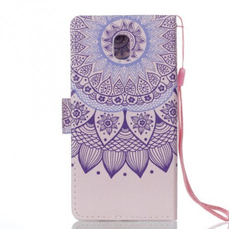 Samsung Galaxy J5 2017 violetti mandala suojakotelo