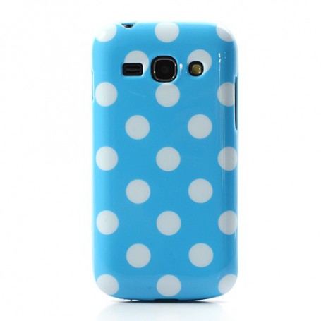 Galaxy S3 sininen polka dot suojakuori.