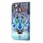 Apple iPhone SE sininen tiikeri puhelinlompakko