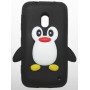 Lumia 620 musta pingviini silikonisuojus.