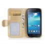 Samsung Galaxy s4 mini kullanvärinen lehti suojakotelo