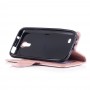 Samsung Galaxy s4 mini vaaleanpunainen lehti suojakotelo