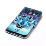 Samsung Galaxy S7 sininen tiikeri suojakotelo – kannellinen puhelinlompakko tuotekuvassa