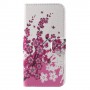 Huawei P9 Lite Mini vaaleanpunaiset kukat suojakotelo