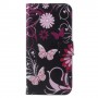 Huawei P9 Lite Mini kukkia ja perhosia suojakotelo