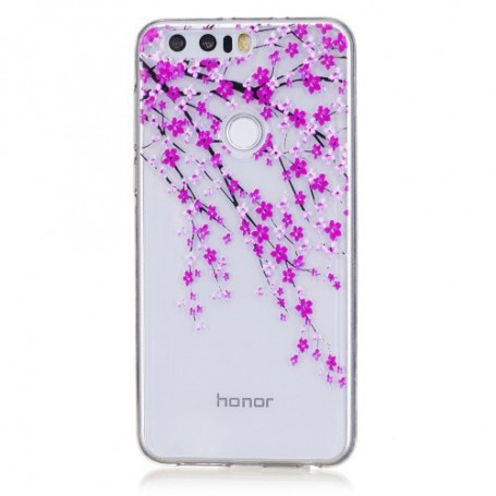 Huawei Honor 8 pinkit kukat suojakuori.