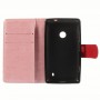 Lumia 520 vaaleanpunainen hymy lompakkokotelo.