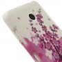 Lumia 630 vaaleanpunaiset kukat silikonisuojus.