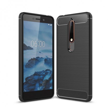 Nokia 6 2018 musta suojakuori.