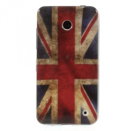 Lumia 630 Iso-Britannian lippu silikonisuojus.