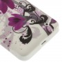 Lumia 630 violetit kukat silikonisuojus.