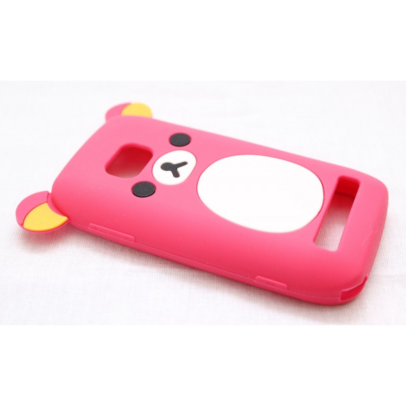 Lumia 710 pinkki nalle silikoni suojakuori. Lumia 710 pinkki nalle silikoni suojakuori.