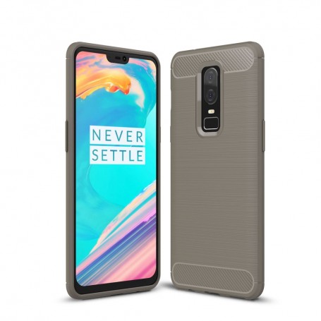 OnePlus 6 harmaa suojakuori.