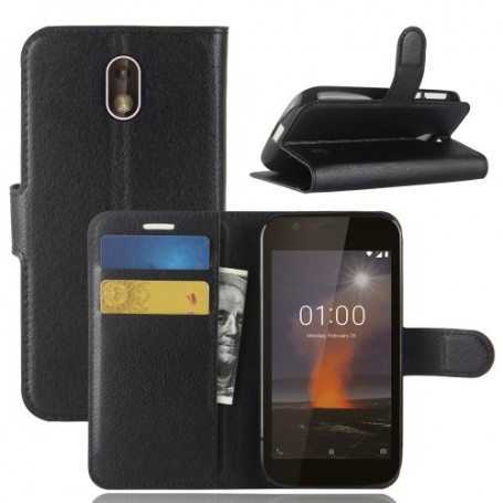 Nokia 1 musta suojakotelo