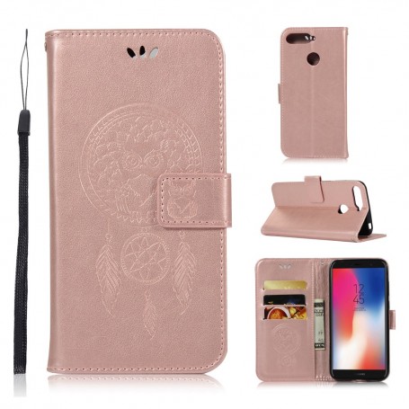 Huawei Y6 2018 / Honor 7A ruusukulta unisieppari suojakotelo