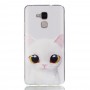 Huawei Honor 7 Lite valkoinen kissa suojakuori.