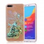 Huawei Y6 2018 kulta glitter riikinkukko suojakuori.
