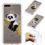 Huawei Y6 2018 läpinäkyvä kiipeävä panda suojakuori.