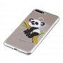 Huawei Y6 2018 läpinäkyvä kiipeävä panda suojakuori.