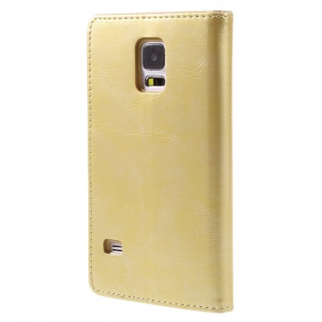 Samsung Galaxy S5 samppanjan kultainen puhelinlompakko